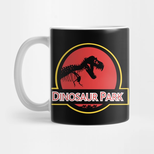 Dinosaur Park Off Brand Knock Off Parody Meme Funny Gift T-Rex History Science Evolution Sticker Mug T-Shirt by blueversion